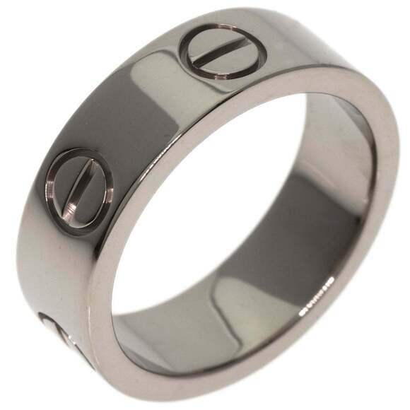 CARTIER 18k Silver Love Ring #49 - Picture 2 of 9